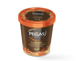 523408 Pegas Premium Caramel & Glazed Hazelnut kelímek 8 x 460 ml